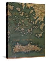 Map of Crete and the Cyclades-Giustino Menescardi-Stretched Canvas