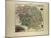 Map of Creuse 1896, France-null-Mounted Giclee Print