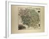 Map of Creuse 1896, France-null-Framed Giclee Print