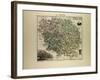 Map of Creuse 1896, France-null-Framed Giclee Print