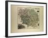 Map of Creuse 1896, France-null-Framed Giclee Print