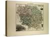 Map of Creuse 1896, France-null-Stretched Canvas