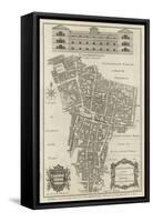Map of Cripplegate Ward, London-null-Framed Stretched Canvas