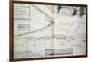 Map of Crossings on Saint Lawrence River Near Quebec-James Cook-Framed Giclee Print