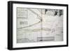 Map of Crossings on Saint Lawrence River Near Quebec-James Cook-Framed Premium Giclee Print