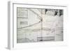 Map of Crossings on Saint Lawrence River Near Quebec-James Cook-Framed Premium Giclee Print