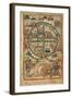 Map of Crusader Jerusalem, 1170-null-Framed Giclee Print