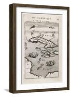 Map of Cuba and Jamaica-null-Framed Art Print