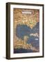 Map of Cuba and the Caribbean-Stefano Bonsignori-Framed Giclee Print