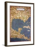 Map of Cuba and the Caribbean-Stefano Bonsignori-Framed Giclee Print