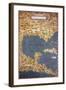 Map of Cuba and the Caribbean-Stefano Bonsignori-Framed Giclee Print