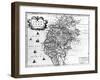 Map of Cumberland, C.1695-Robert Morden-Framed Giclee Print