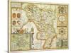 Map Of Darbieshire'. a Map Of the County Of Derbyshire.-null-Stretched Canvas