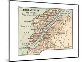 Map of Dardanelles (C. 1900), Maps-Encyclopaedia Britannica-Mounted Giclee Print