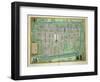 Map of Delft, from Civitates Orbis Terrarum by Georg Braun-Joris Hoefnagel-Framed Giclee Print