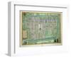 Map of Delft, from Civitates Orbis Terrarum by Georg Braun-Joris Hoefnagel-Framed Giclee Print