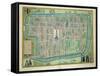 Map of Delft, from Civitates Orbis Terrarum by Georg Braun-Joris Hoefnagel-Framed Stretched Canvas