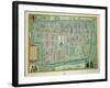 Map of Delft, from Civitates Orbis Terrarum by Georg Braun-Joris Hoefnagel-Framed Giclee Print