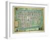 Map of Delft, from Civitates Orbis Terrarum by Georg Braun-Joris Hoefnagel-Framed Giclee Print