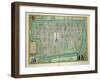 Map of Delft, from Civitates Orbis Terrarum by Georg Braun-Joris Hoefnagel-Framed Giclee Print