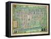 Map of Delft, from Civitates Orbis Terrarum by Georg Braun-Joris Hoefnagel-Framed Stretched Canvas