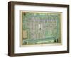 Map of Delft, from Civitates Orbis Terrarum by Georg Braun-Joris Hoefnagel-Framed Giclee Print