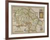 Map Of Denbighshire and Flintshire-Christopher Saxton-Framed Giclee Print