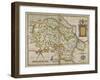 Map Of Denbighshire and Flintshire-Christopher Saxton-Framed Giclee Print