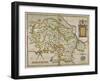 Map Of Denbighshire and Flintshire-Christopher Saxton-Framed Giclee Print