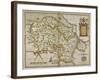 Map Of Denbighshire and Flintshire-Christopher Saxton-Framed Giclee Print