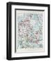 Map of Denmark 1899-null-Framed Giclee Print