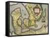 Map of Denmark, from Theatrum Orbis Terrarum-null-Framed Stretched Canvas