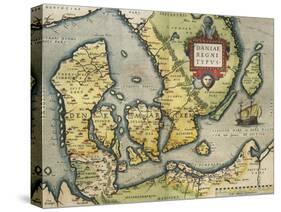 Map of Denmark, from Theatrum Orbis Terrarum-null-Stretched Canvas