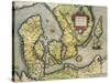 Map of Denmark, from Theatrum Orbis Terrarum-null-Stretched Canvas