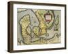 Map of Denmark, from Theatrum Orbis Terrarum-null-Framed Giclee Print