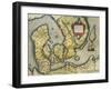 Map of Denmark, from Theatrum Orbis Terrarum-null-Framed Giclee Print