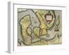 Map of Denmark, from Theatrum Orbis Terrarum-null-Framed Giclee Print