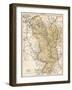 Map of Derbyshire, England, 1870s-null-Framed Giclee Print