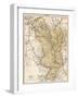 Map of Derbyshire, England, 1870s-null-Framed Giclee Print