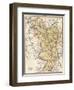 Map of Derbyshire, England, 1870s-null-Framed Giclee Print