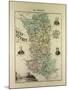 Map of Deux Sèvres 1896, France-null-Mounted Giclee Print