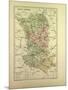 Map of Deux-Sèvres, France-null-Mounted Giclee Print