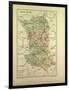 Map of Deux-Sèvres, France-null-Framed Giclee Print