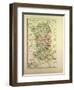 Map of Deux-Sèvres, France-null-Framed Giclee Print