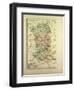 Map of Deux-Sèvres, France-null-Framed Giclee Print