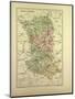 Map of Deux-Sèvres, France-null-Mounted Giclee Print