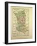 Map of Deux-Sèvres, France-null-Framed Giclee Print