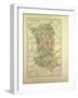 Map of Deux-Sèvres, France-null-Framed Giclee Print