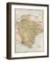 Map of Devon, England, 1870s-null-Framed Giclee Print