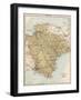 Map of Devon, England, 1870s-null-Framed Giclee Print